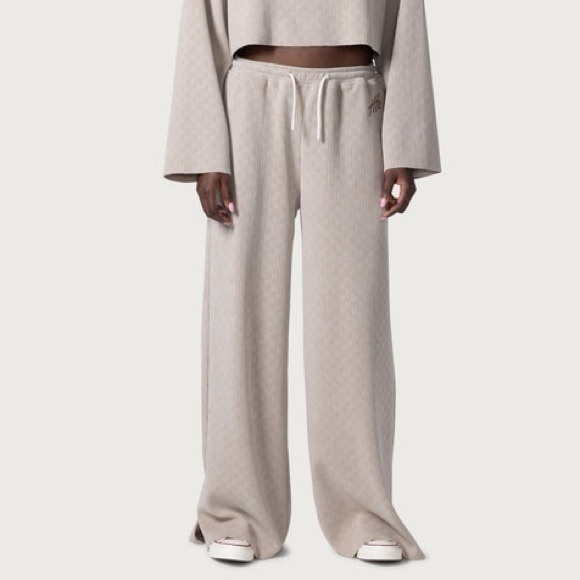 Rare Honor The Gift Women’s Sweatshirt & Sweatpants Set S Beige Tracksuit Luxury - Picture 13 of 13